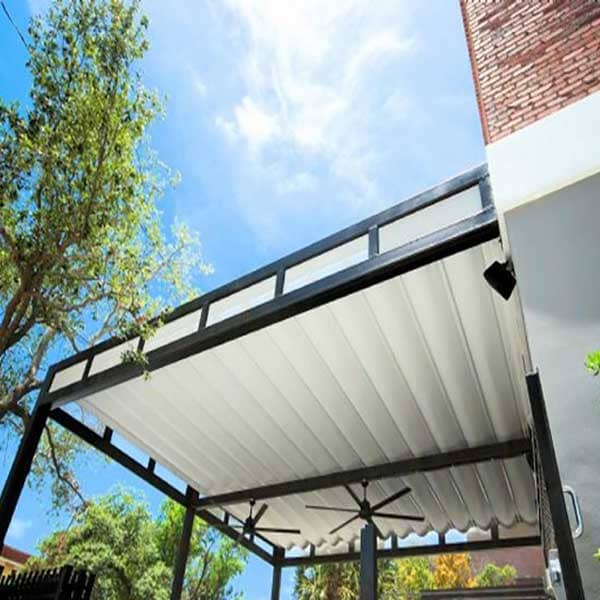 mái xếp lượn sóng biệt thự