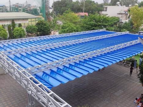 mái khung kèo 4D cho trường học bình dương