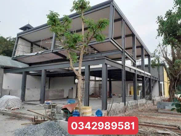 nhà tiền chế 2 tầng tại plieku