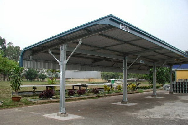 mái che tôn nhà để xe oto gia lai
